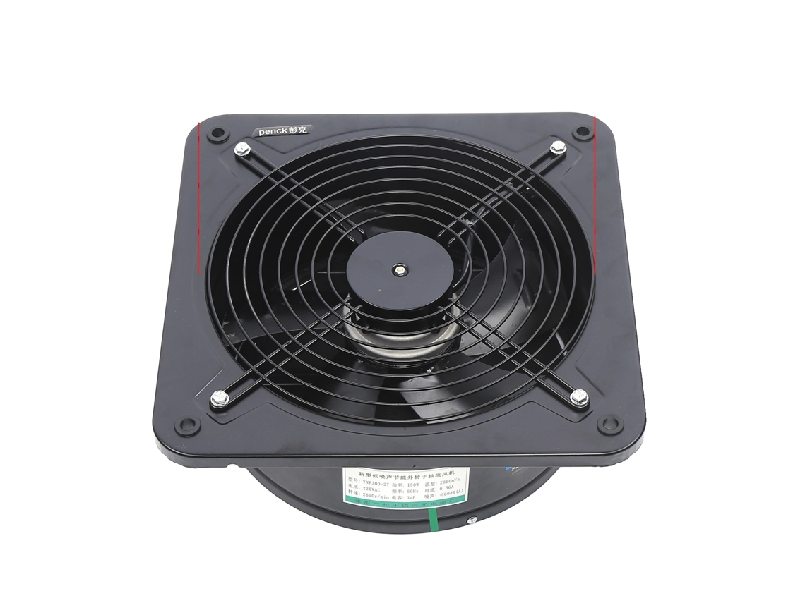 Ventilador De Exaustão, Fluxo De Ar 2850m³/h, Operação Silenciosa,preto Oem