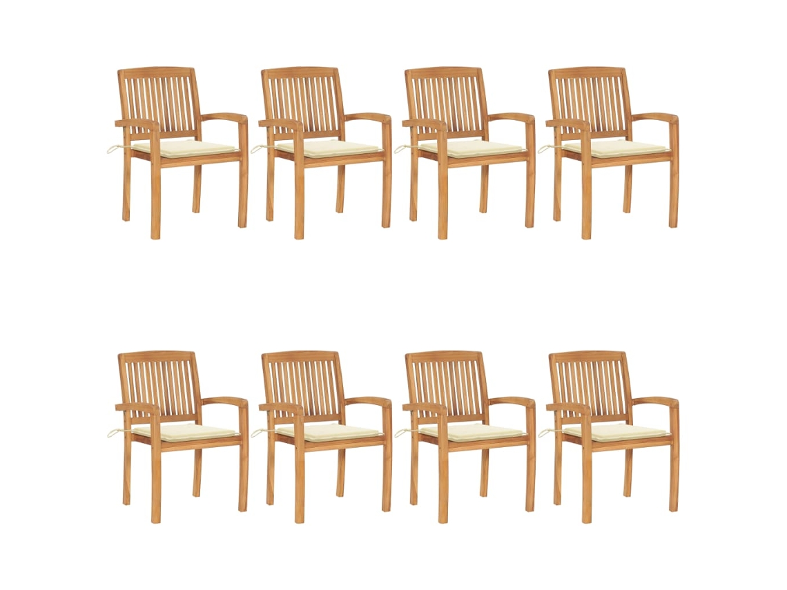 Garden Chair, Garden Chairs Vidaxl Creme Madeira (n/a)