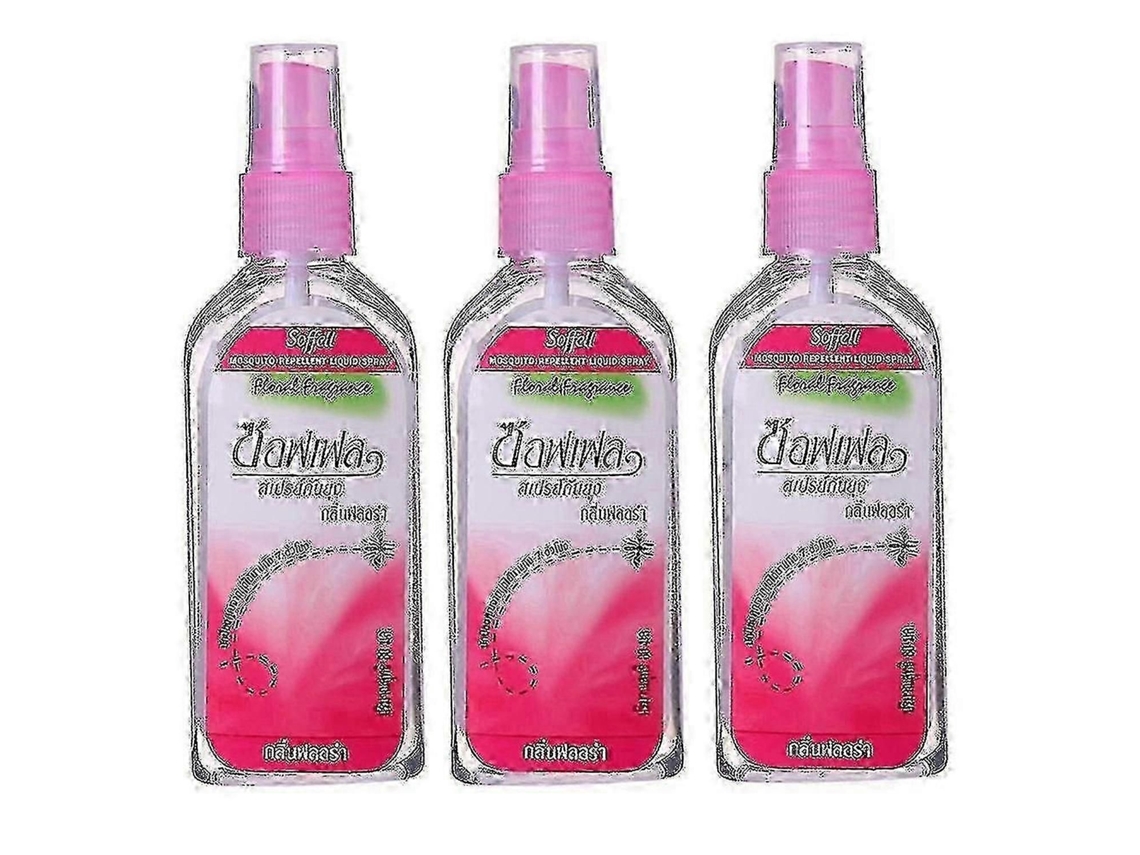 Aura 3pcs 80ml Mosquito Spray Tailândia Planta Anti-mosquito Picada Inchaço Coceira Repelente De Lí Quido Para Corpo Novo