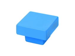Puxador para Móveis em Abs 30x30 Mm de Diâmetro Pintado de Azul Pacote de 36 Peças HARDWAREXCHANGE