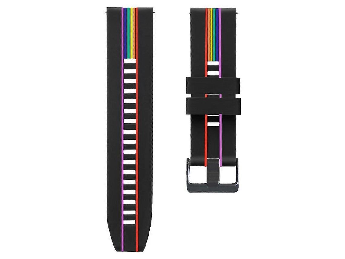 Pulseira De Silicone Arco-íris Para Huawei Watch 3 Pro
