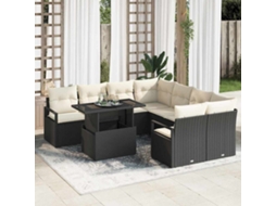 Vidaxl Conjunto De Sofá De Jardim 9 Unid. 8-número De Lugares