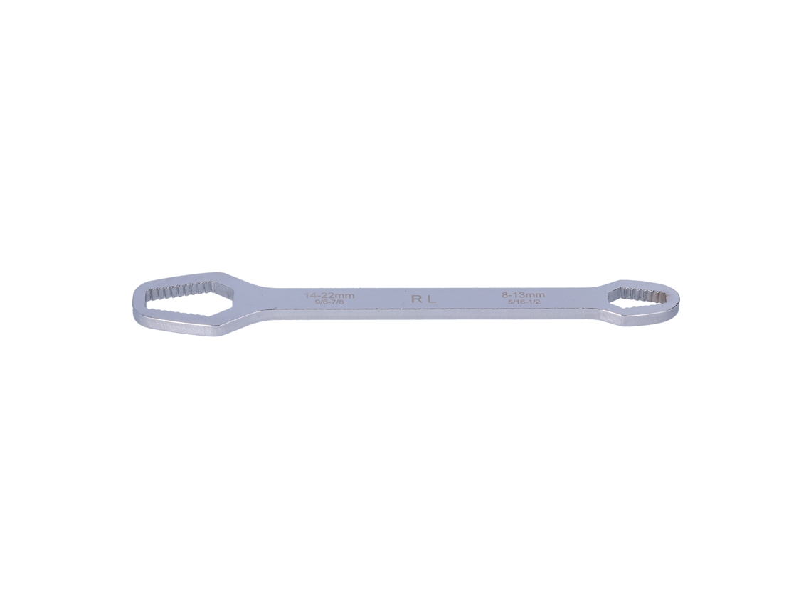 Chave Universal Multifuncional Autoajustável De 8-22mm De Alta Dureza De Dois Pontos Prata