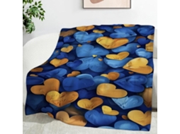 Manta em Formato de Coração para o Dia Dos Namorados 150x200 Cm Multifuncional Macia e Aconchegante Flanela Id