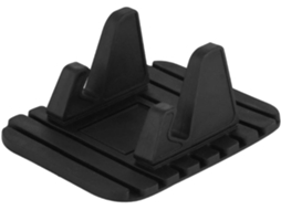 Suporte De Celular De Silicone Com Gancho Para Painel Preto