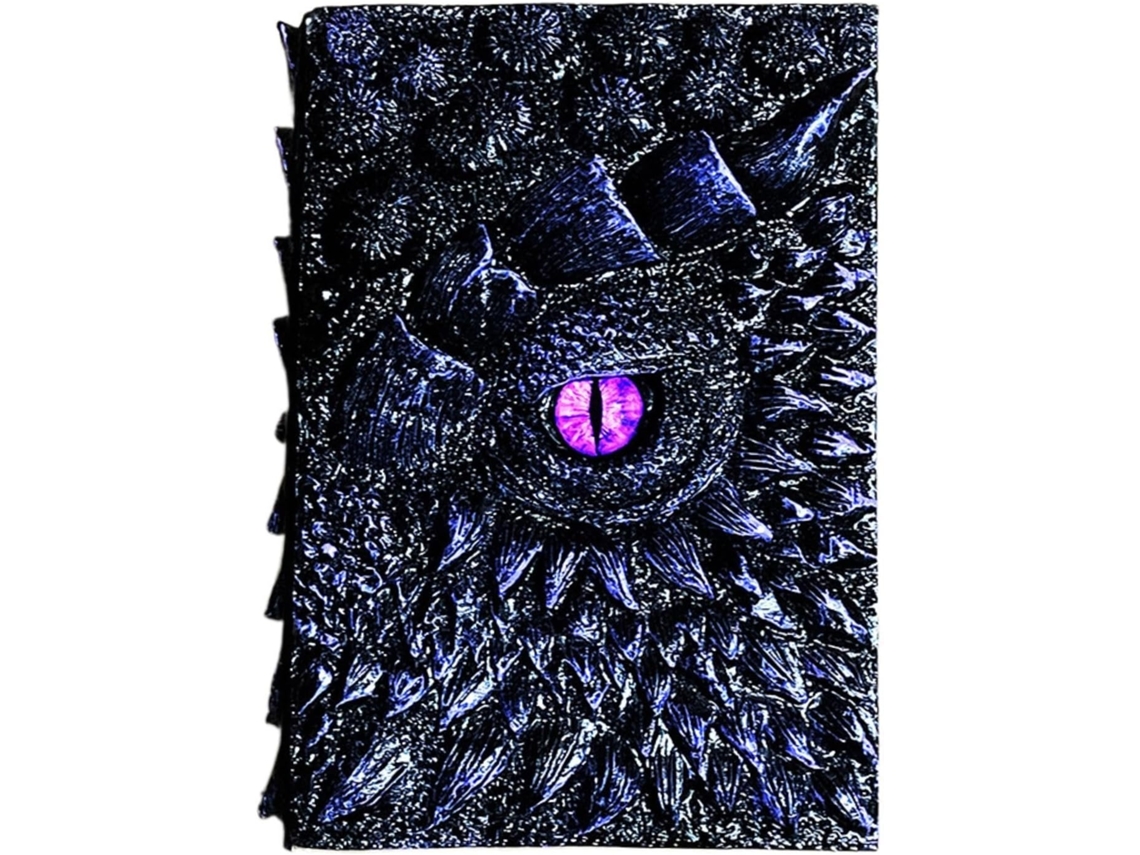 Caderno De Escrita 3d Com Olho De Dragão E Relevo.