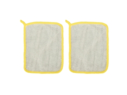 2pcs Paño De Baño De Nylon Doble Cara Para Exfoliar