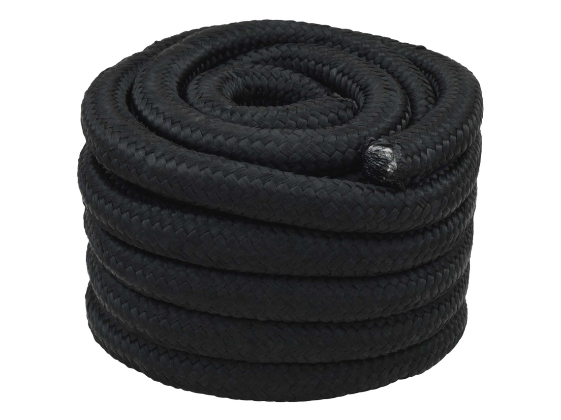 Vidaxl Corda De Barco 3 Mm 25 M Preto Pp