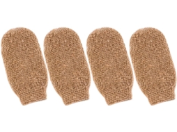 Luvas Rich Foam Scrubs, 4 Unidades, Linho, Sabonete Líquido para O Corpo