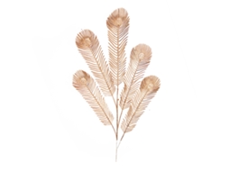 Planta Artificial com Penas de Pavão e Folhas Persa, 89cm LAXISCREED
