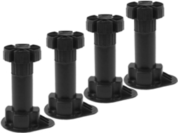 Conjunto De 4 Pés Móveis Ajustáveis Em Altura, Resistentes, Para Sofá, Mesa De Centro, Armário E Suporte De Tv