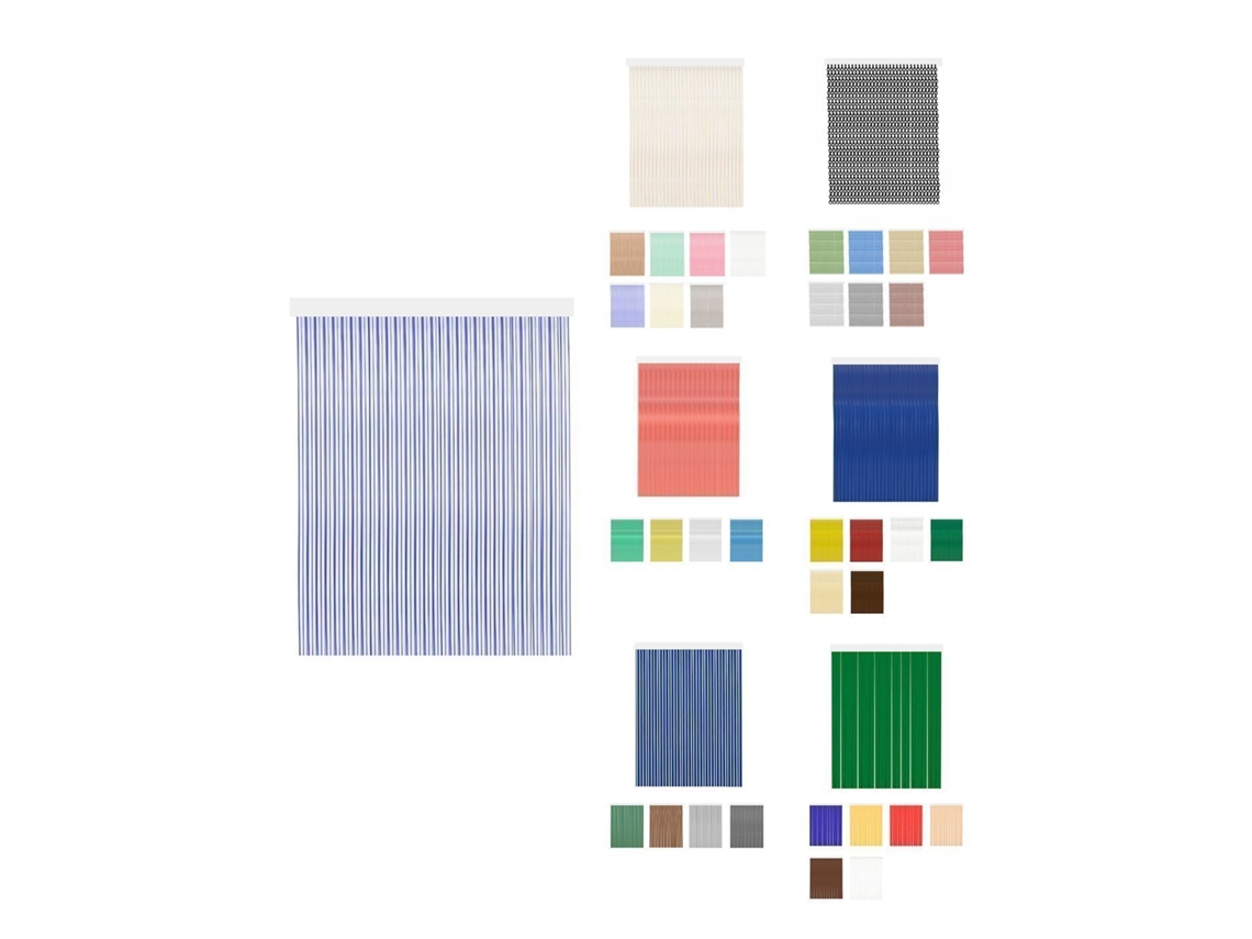 Cortinas De Exterior Impermeables – Cortinas Antimoscas Para Terrazas Y Porche Desire - Azul 110 X 240 Cm