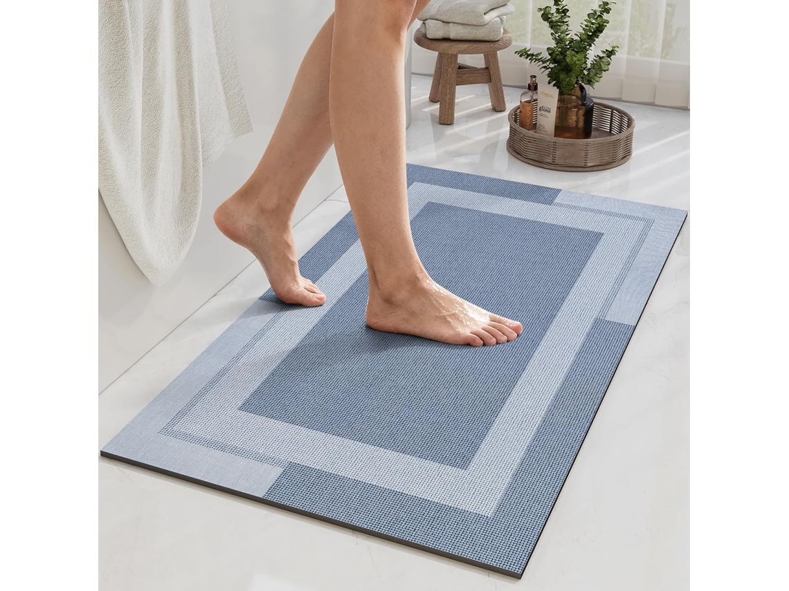 Tapete De Banho Antiderrapante Com Base Em Borracha, Ultrafino, 40 Cm X 60 Cm.