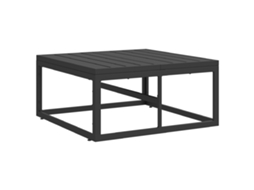 Conjunto 1 Móveis Para Exterior Vidaxl Preto Metal (70 X 70 X 32 Cm)