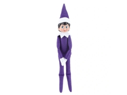 Muñeca Elfo De Natal Com Chapéu Decoração De Festa Presente Aniversário Novidade Material De Alta Qualidade 37cm Violeta Escuro