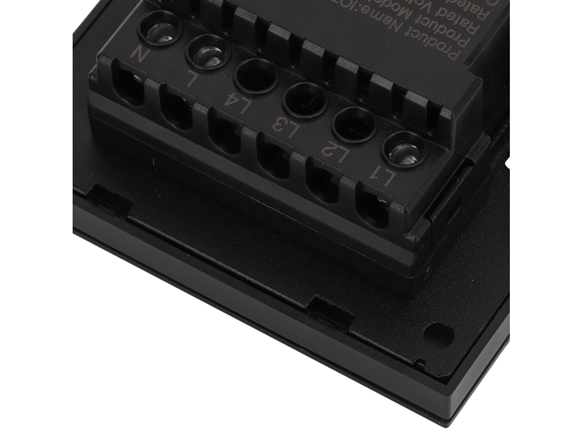 Interruptor Inteligente De Luz Com Controle Por Voz, Temporizador E App Para Tuya Zigbee Ac 100‑240v Preto