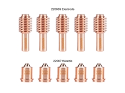 5 Peças De Eléctrodos 220669 E 5 Peças De Bicos 220671 Para Consumíveis De Corte De Tocha De Plasma