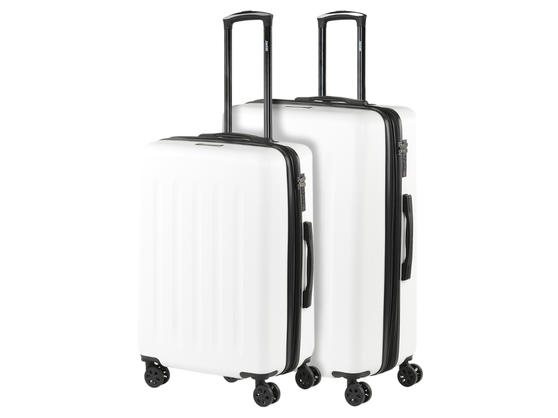 Conjunto de Malas Rígidas SKPAT Lisbon Leite Branco Abs 50X74X30 Cm 97L