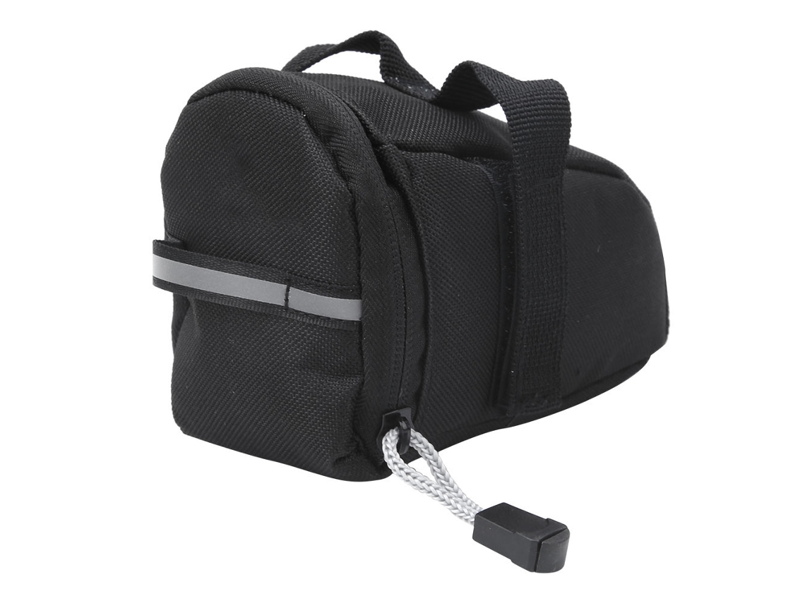Bolsa de Sela Mali para Bicicleta, Preta, com Armazenamento Traseiro, para Ciclismo de Estrada e Montanha
