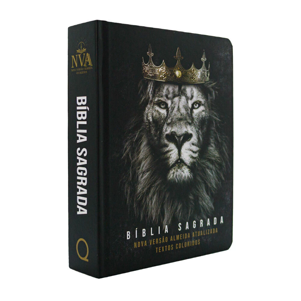 Livro Biblia Nva Letra Grande Ppm Full Color Capa Dura Leao Reis Dos Reis De Diversos (português Do Brasil)