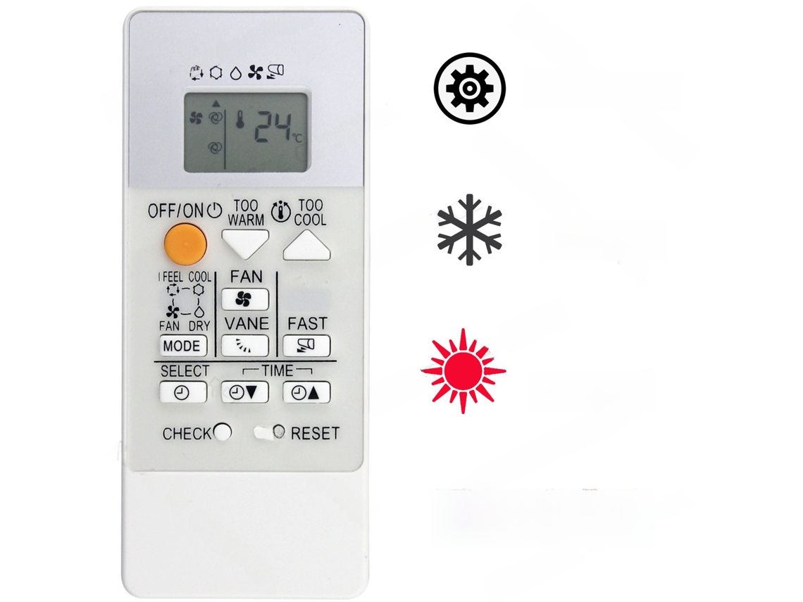 Controle Remoto de Ar Condicionado HENTEN HOME para Mitsubishi Rh19b