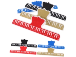 Conjunto de 8 Prendedores Partitura em Abs para Fixar Páginas e Manter Partituras Ou Receitas no Lugar. 15,00