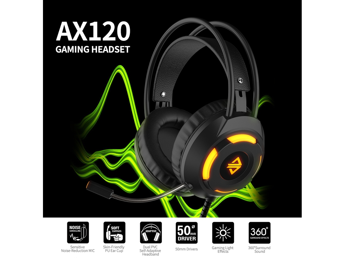 Fone Gaming LAXISCREED Estéreo Usb 3.5mm