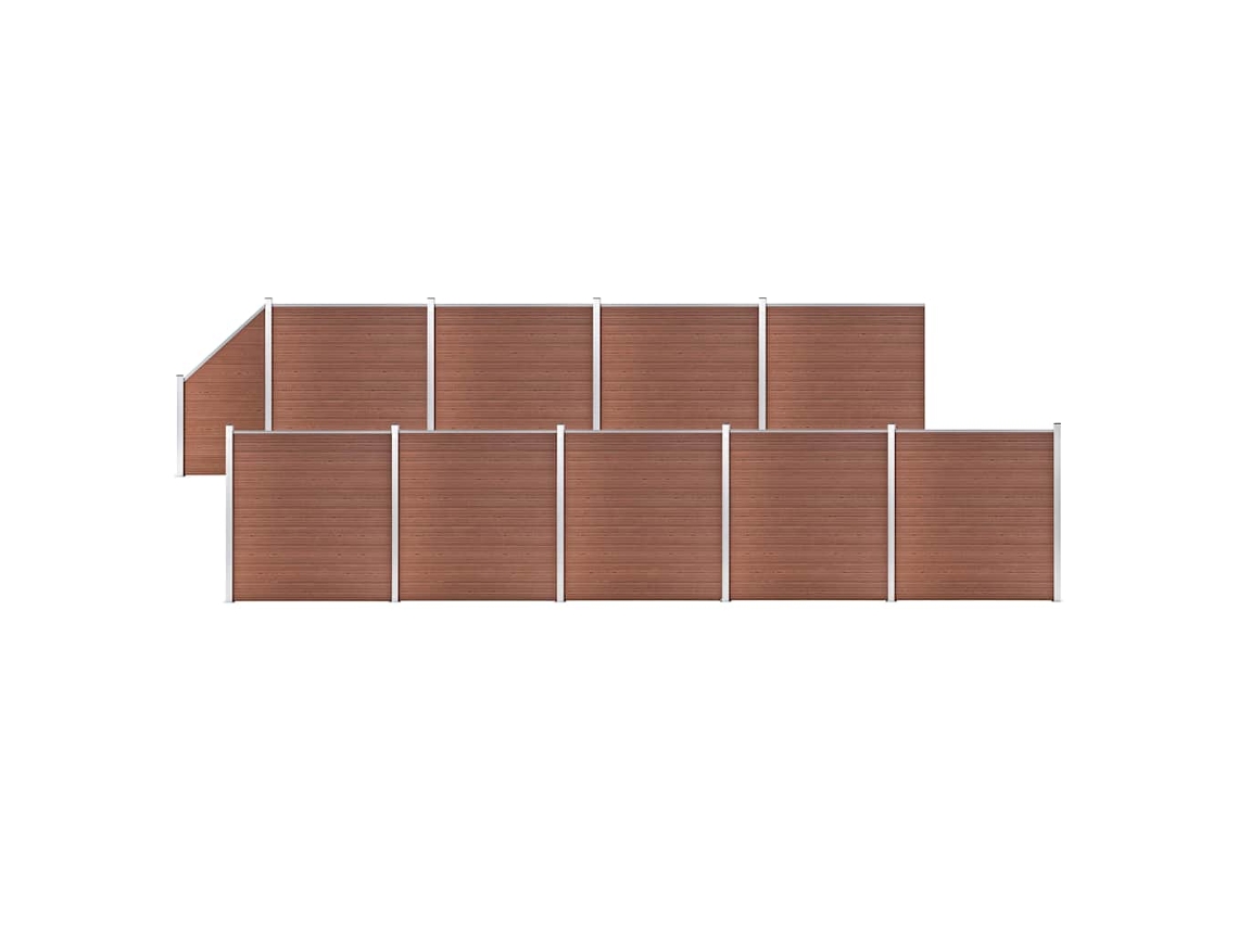 Fence Set, Fence Sets Vidaxl Marrom Wpc (n/a)