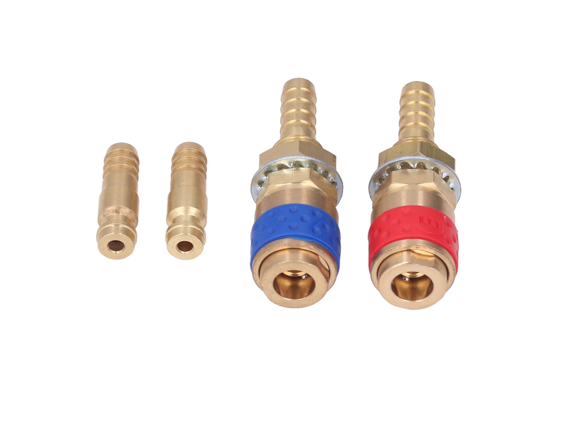Conector Rápido De Soldadura, Adaptador De Gás Refrigerado Por Água, Conexão De Latão M8 Para Tig Mig