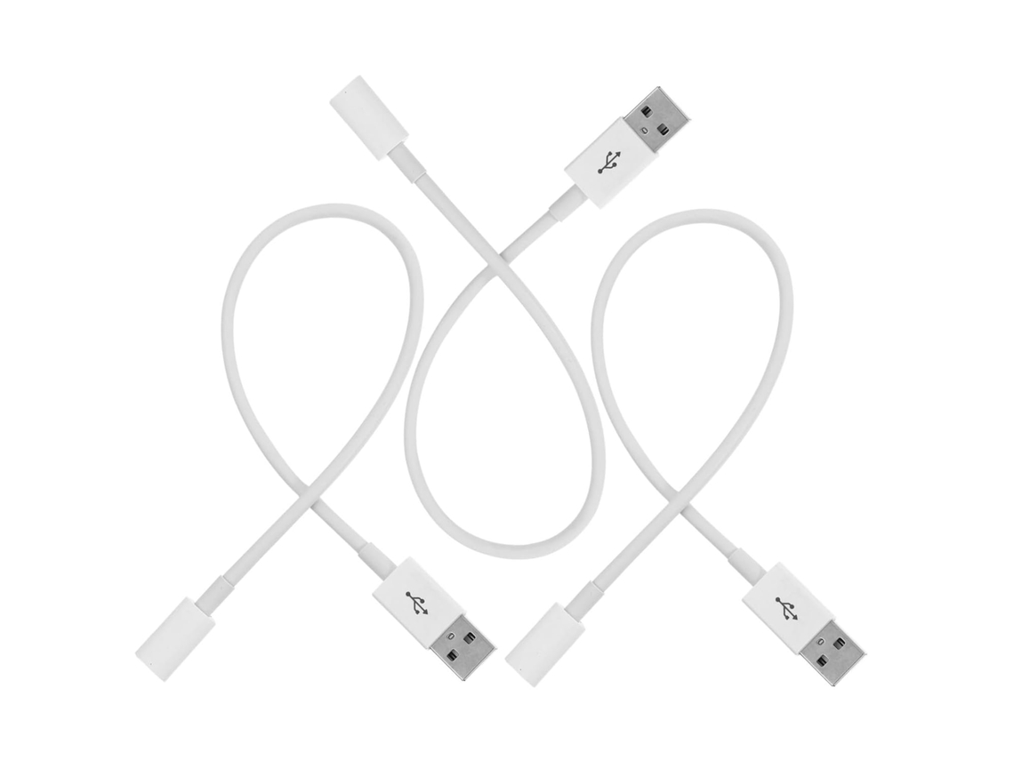 Cabo Extensor Usb Tipo C De 3 Peças Para Carregamento Rápido E