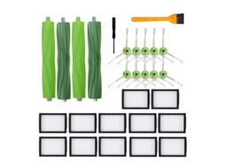 Peças de reposição para irobot roomba e5 e6 e7 i7 i7 aspirador, kit reabastecimento filtro escova rolo escovas laterais