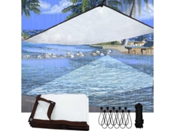 Clear Waterproof Tarps 3x4 Ft Poly Tarpaulin Outdoor Garden Rainproof Covering, Transparent Cover Protection For Garden