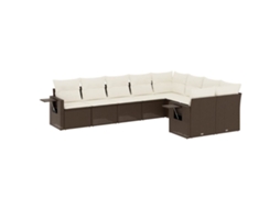 Garden Sofa Set, Garden Sofa Sets Vidaxl Marrom Rattan / Vime (n/a)