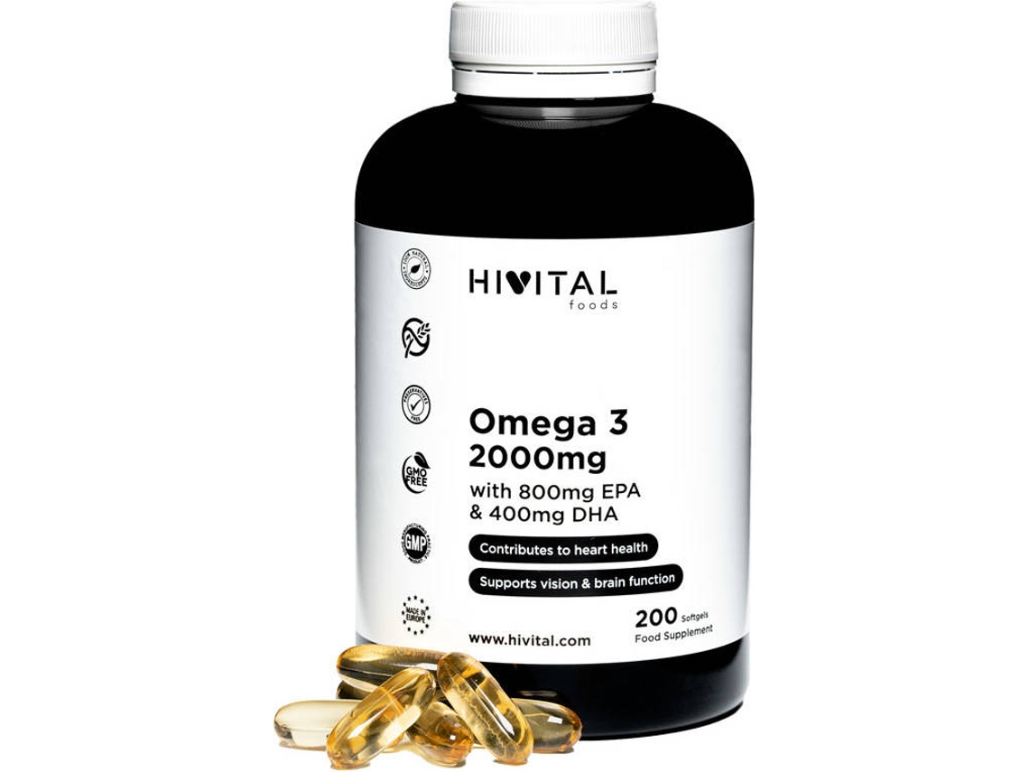 Suplemento Alimentar HIVITAL Omega 3 (200 Cápsulas)
