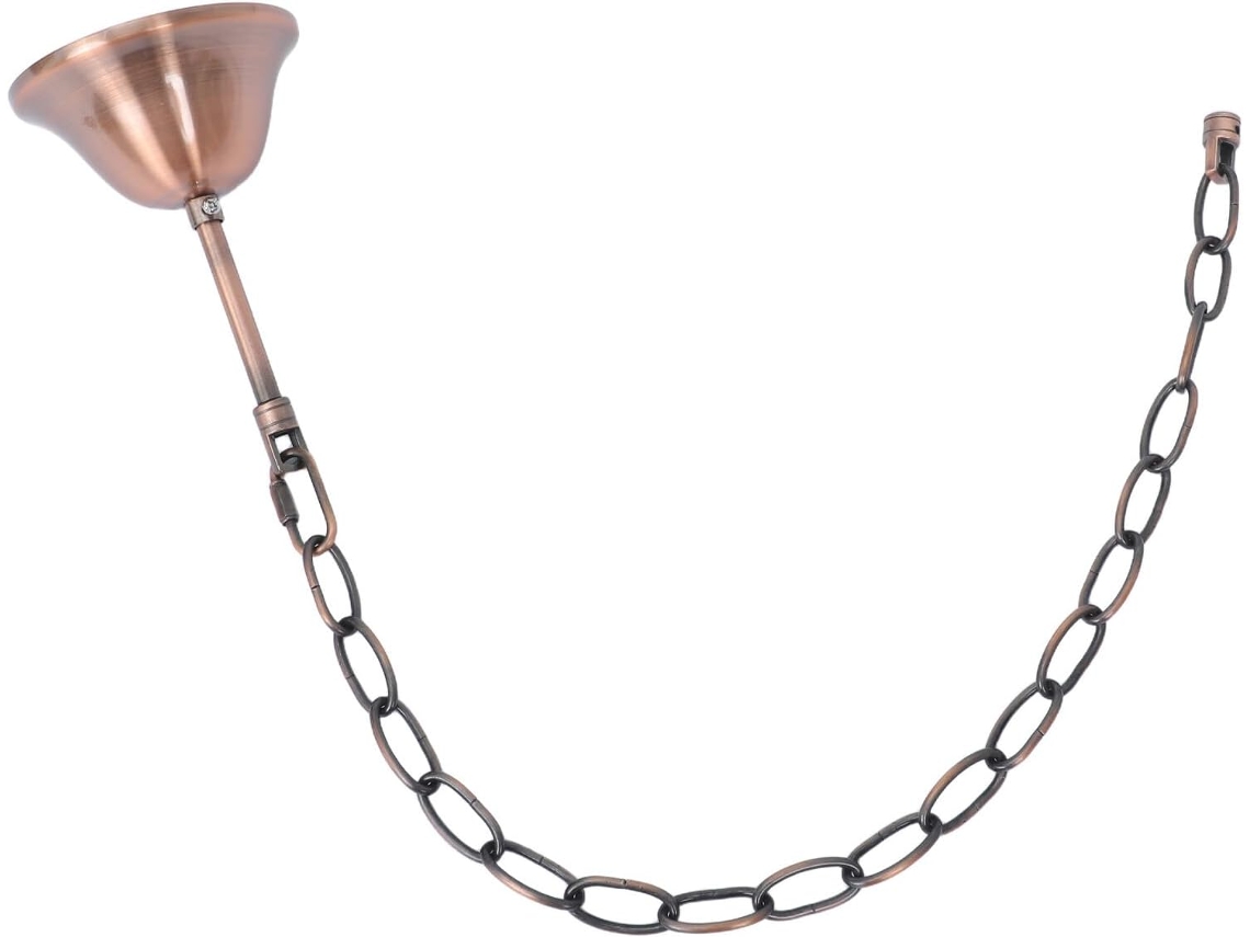 Luminária Pendente De Ferro Marrom Com Design Europeu Elegante, Fácil