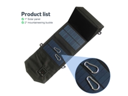 Carregador De Painel Solar Dobrável Portátil De 12 W, Usb Duplo, 5 Volts, À Prova Dágua, Alta Eficiência, Carregador De Bateria Solar Dobrável Com 2