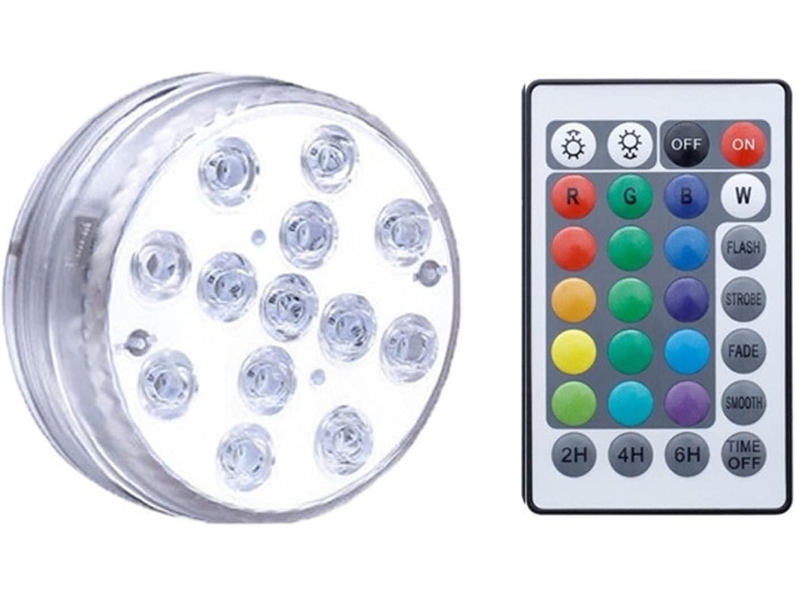 Luminária Submersível 13 Bateria Magnética Ventosa Subaquática Classificação Ip68 Prova Jardim Gramado Piscina Aquário 1 GOKOCO