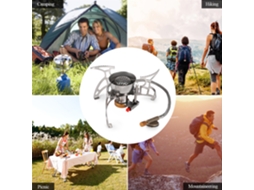 Estufa de Camping Plegable a Gas com Ignição Piezo