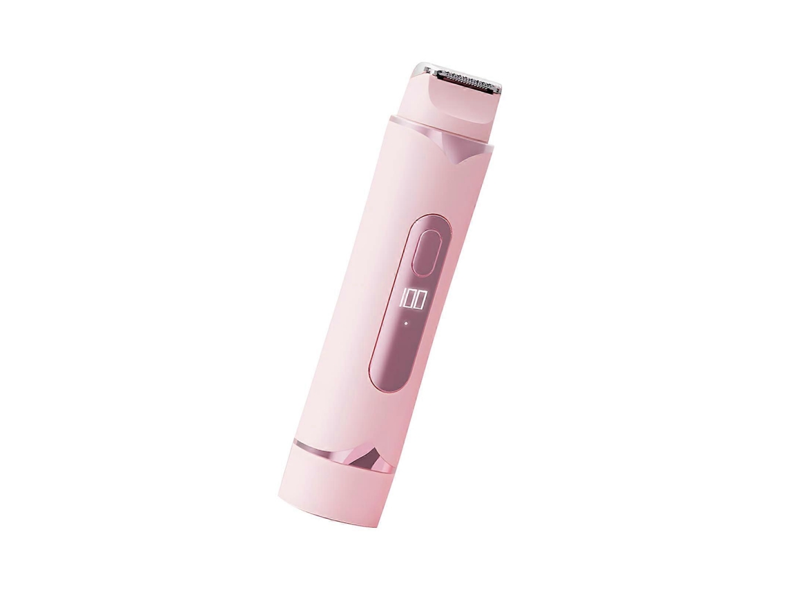 Aparador De Pelos Feminino Rosa, Compacto E Digital