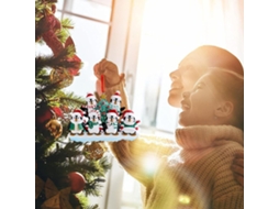 Laxiscreed Ornamentos De Natal Em Madeira Com Pinguim Para Árvore – Decorações Diy Com Design Artesanal