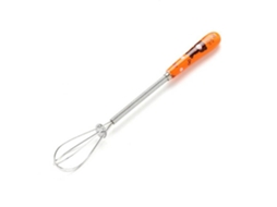 Batedor de Ovos Inox LAXISCREED com Cabo Cerâmico Laranja