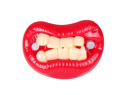 Mali chupeta Engraçada para Bebês Recém nascidos com Design Humanizado Silicone Saudável 3 Meses+