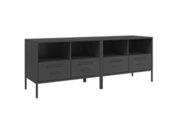 Móveis de Tv 2 Pcs 68x39x50,5 Cm Aço Preto MAISON EXCLUSIVE