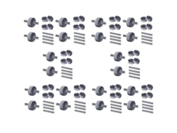 60 Peças Front Rodas Para Shark Aspirador Nv350 Nv351 Nv352 Nv355 Nv356e Nv500 Nv501 Nv502 E More