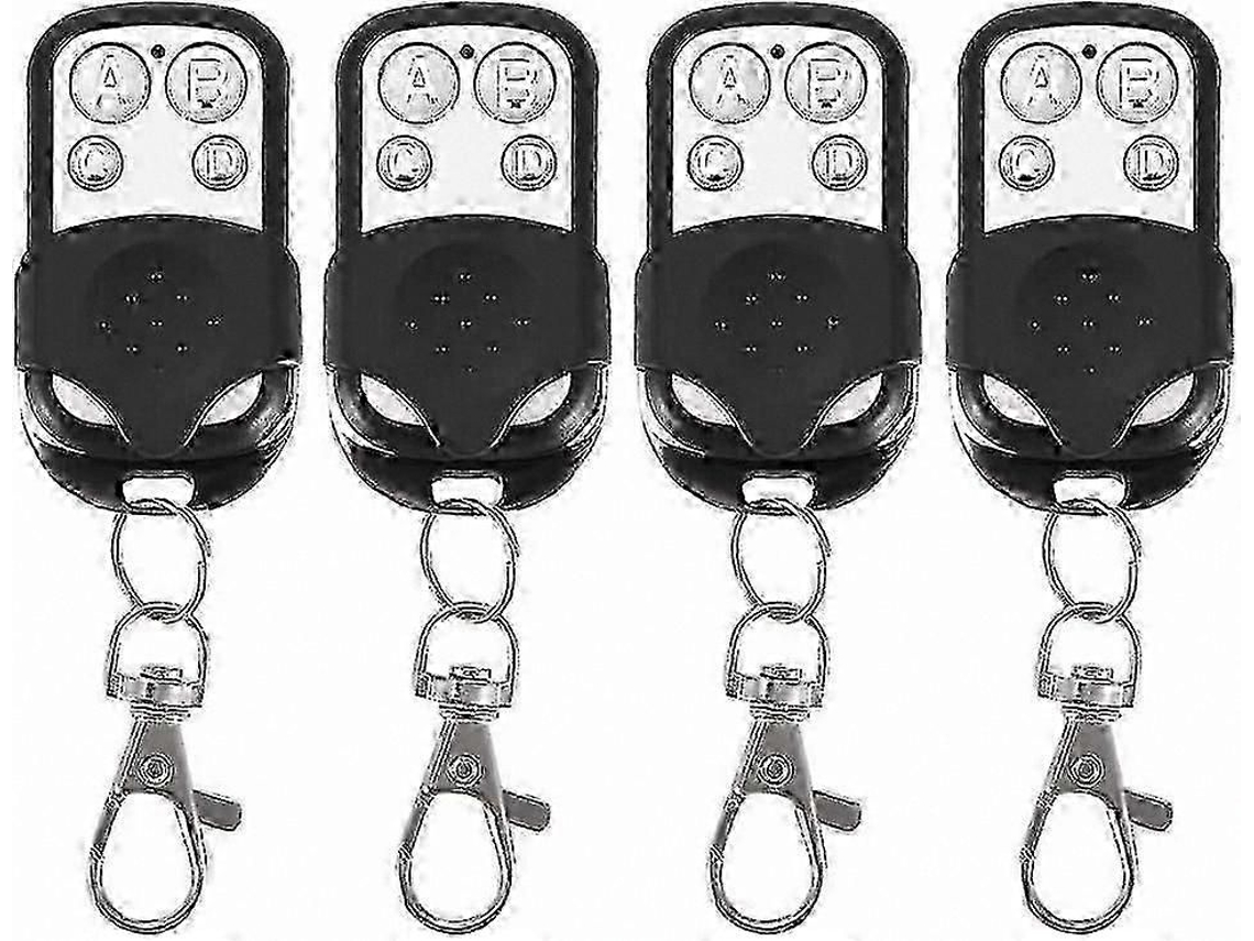 Controle Remoto Universal para Abridor de Portão de Garagem, Pacote com 4 Chaves Automáticas para Acesso de Carro e Garagem TAISHENGDA