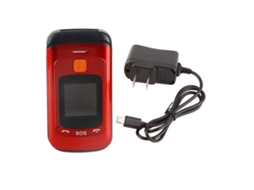 Mali telefone Móvel Flip com Tela Touch e Assistência por Voz, Tela Interna 2.4 Polegadas, Bateria 2800mah, Dual Sim