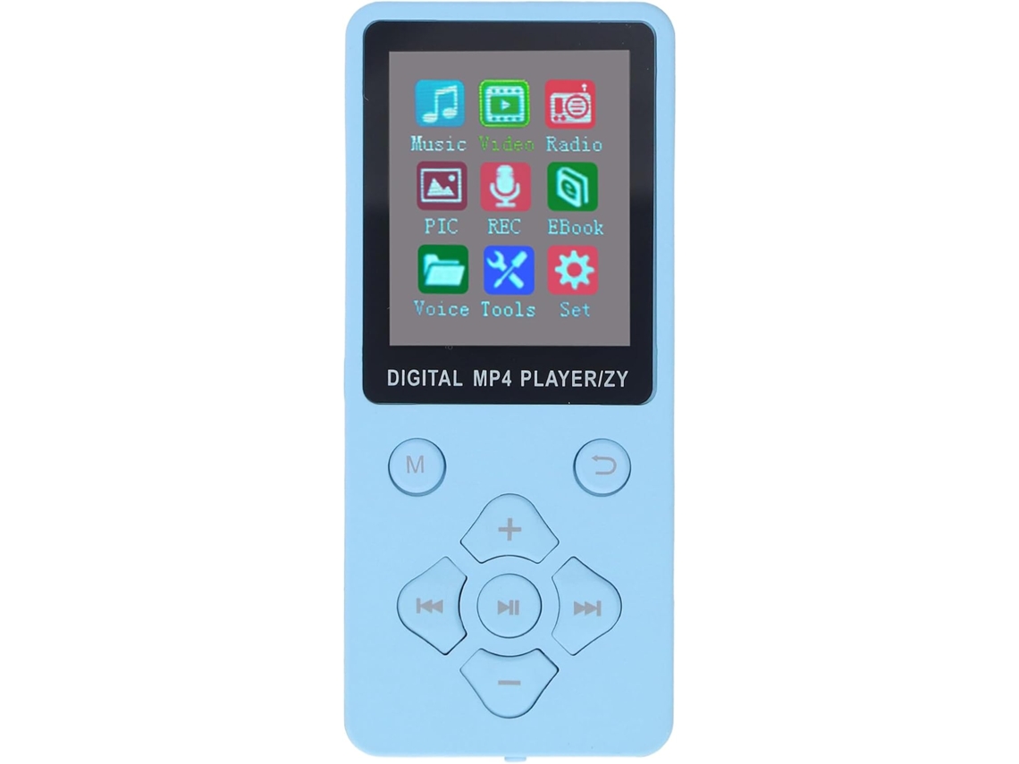 Lecteur Mp4, Mp3 Tela Bluetooth Bluetooth 5.0 5.0 Pouces Portable Couleur 1, 8 Pour Plein (bleue)