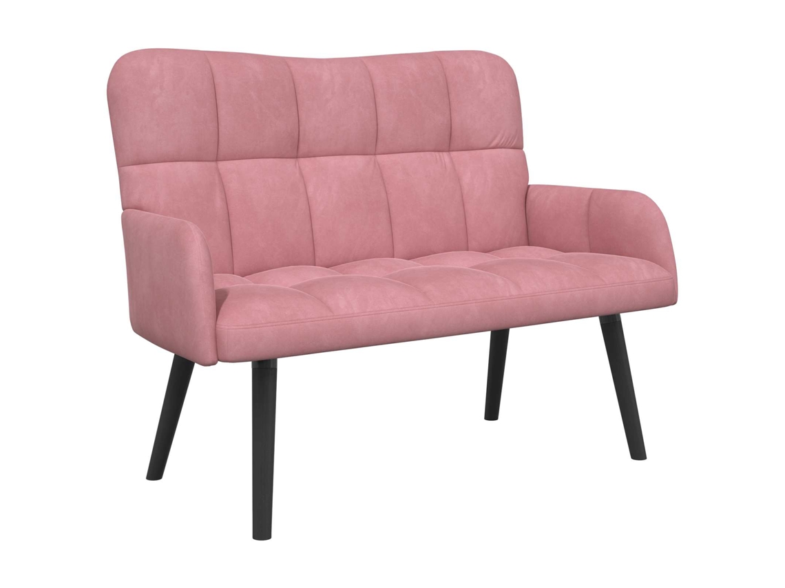 Sofá para 2 Pessoas Rosa 115 X 61 X 87 Cm Veludo MAISON EXCLUSIVE (v)