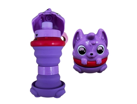 Botella Plegable Reutilizable Lila Besteez Kool Kitten 360ml Más De 3 Años Goliathp23
