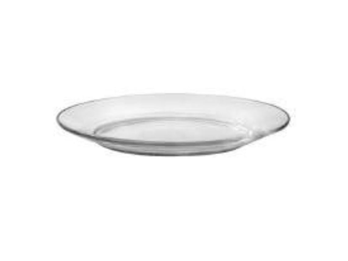 Lys transp plato llano 23.5cm pack 24 unid